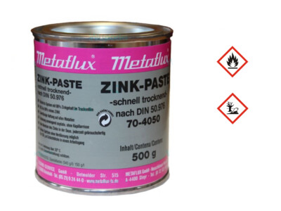 Metaflux Zinkpaste Zink 500 g Dose Dickschicht 70-4050   Korrosionsfest grau