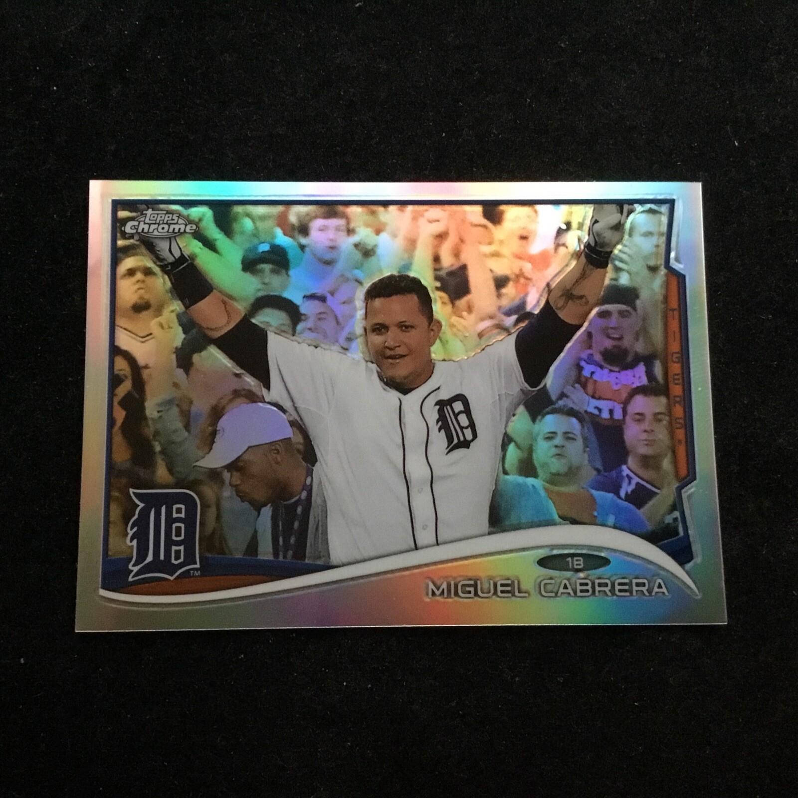 2014 Topps Chrome Refractor #220 Miguel Cabrera Detroit Tigers