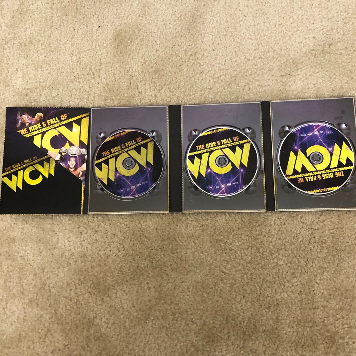 The Rise and Fall of WCW DVD set (3 discs, WWE, nWo, Ric