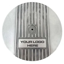13" Round Air Cleaner Lid Kit - Unfinished, Raw, Custom Engravable