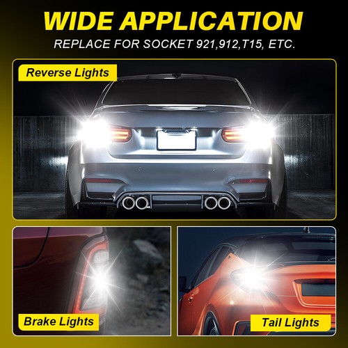 2-20PCS Bright White Canbus LED Bulb For Backup Reverse Light 912 921 T15 W16W R - Picture 5 of 24