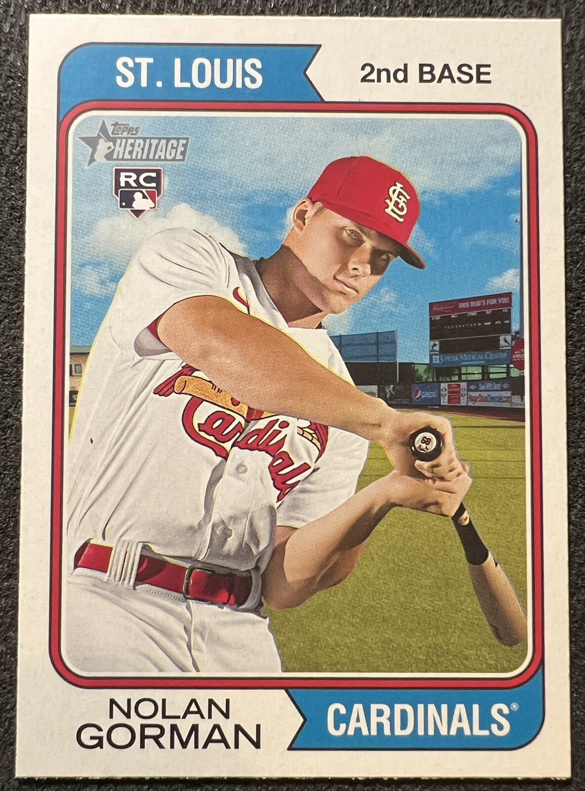 2023 TOPPS HERITAGE NOLAN GORMAN (CARDINALS) ROOKIE #19 NM/MT