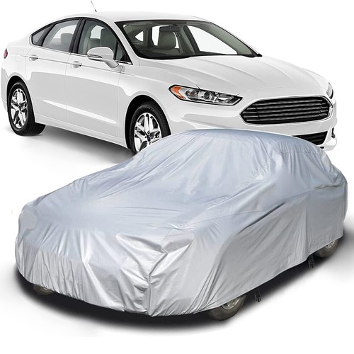 212"L XL Full Car Cover Outdoor Waterproof Sun Snow Rain UV Heat Dust Resistant - Picture 2 of 10