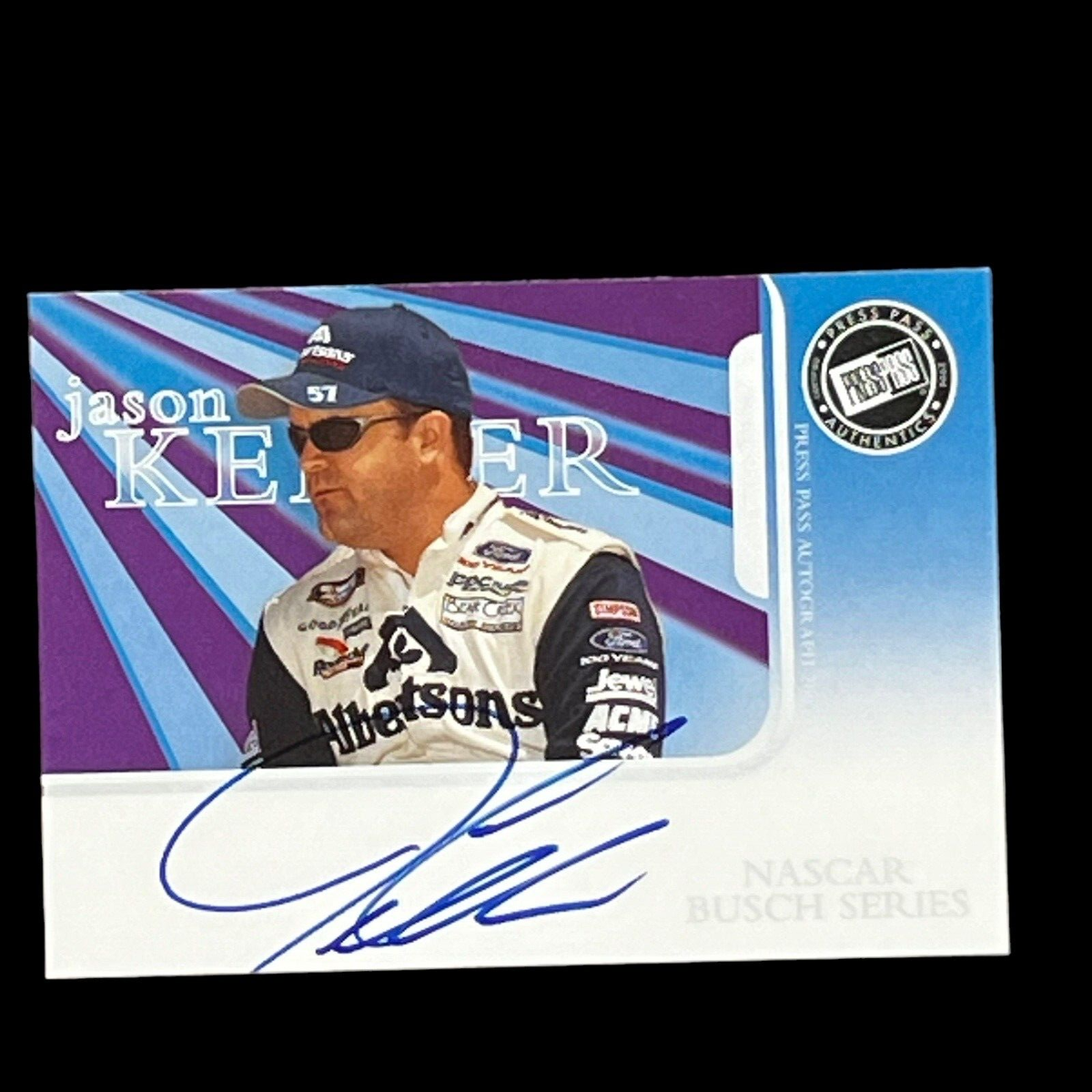 Jason Keller BUSCH SERIES 2004 PRESS PASS AUTOGRAPHS NASCAR signed