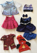 Build a Bear Clothing Lot: Incredibles 2, Avengers Iron Man, Frozen, Dresses,