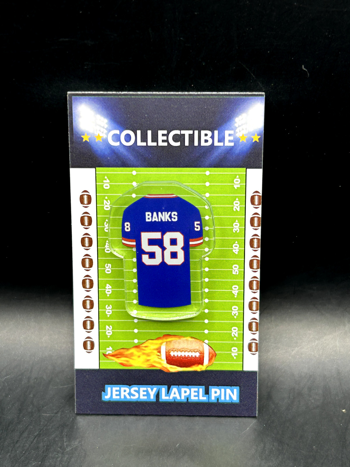 New York Giants Carl Banks jersey lapel pin-Classic RETRO Collectable-SB Champ