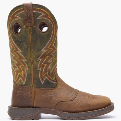 #ad Rebel™ by Durango® Dark Chestnut and Hunter Green Western Boot $79.00