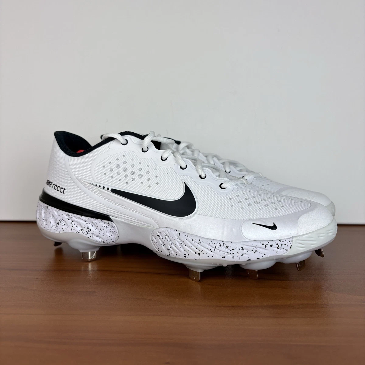 Nike Alpha Huarache Elite 3 Low White Black | eBay