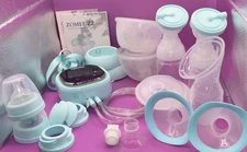 Zomee Z2 Double Electric Breast Pump, Wearable Cups & Accessories (0679)