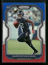 2020 Panini Prizm #396 Darrynton Evans Prizm Red White and Blue Titans Rookie