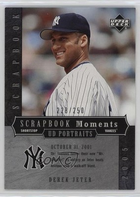 2005 Upper Deck Portraits Scrapbook Moments 228/250 Derek Jeter #SM-DJ HOF s5j