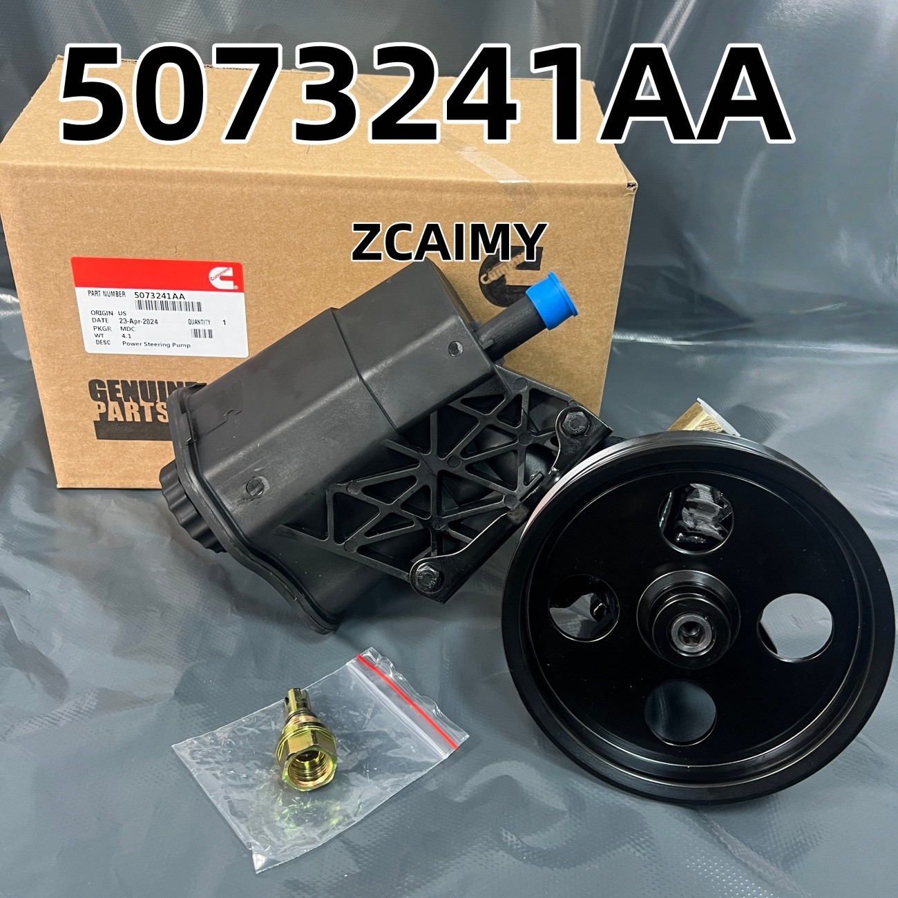 New Power Steering Pump w/ Reservoir & Pulley for 2003-2007 Dodge Ram 2500 3500