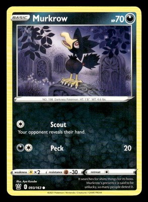 SWSH05: Battle Styles Common #093/163 Murkrow