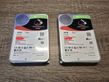 (2) Seagate IronWolf 10TB NAS HDD ST10000VN0008 7200RPM CMR SATA 3.5"  Lot Of 2!