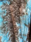 Womens Hoodie MV Sport Sweatshirt Teal Blue Paisley Design Size L Peace Bling — photo 9