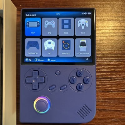 RG 40XXV Blue Anbernic 4.0' IPS handheld Game Console Linux 64-Bit 64GB