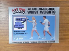 All Pro Weight Adjustable Wrist Weights 20- 3.2oz Weights = 4lb Pair Style #600