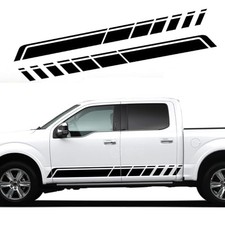 Car Auto Racing Body Side Stripes Vinyl Modified Stripe Decal Cars Side Black