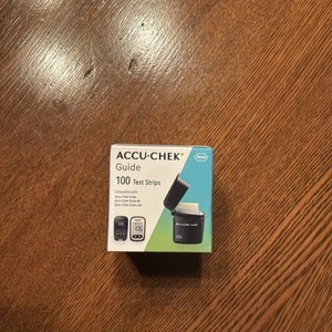 100 Accu-Chek Guide  Diabetic Test Strips Exp 8/20/2027