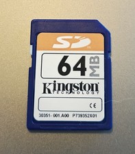 Vintage Kingston 64MB SD Card - Blue
