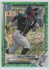 2021 Bowman Draft Chrome Green Sparkle Refractor 76/99 Pedro Pineda #BDC-65 7s2