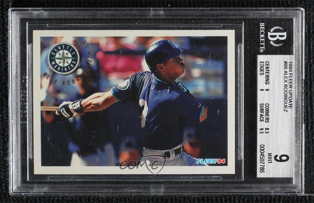 1994 Fleer Update Box Set Alex Rodriguez #U86 BGS 9 MINT Rookie RC e6p