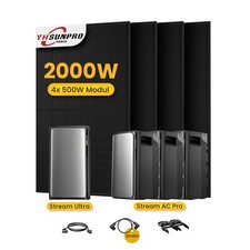 2000W Balkonkraftwerk mit Speicher EcoFlow ST...