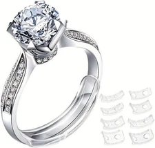 12 Pack Ring Sizers Invisible Ring Sizer Adjuster Loose Rings Men Women Jewelry