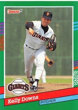 Kelly Downs 1991 Donruss 738a San Francisco Giants BASEBALL Card