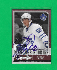 ROBBIE EARL 2008-09 O-PEE-CHEE TORONTO MAPLE LEAFS ROOKIE AUTOGRAPH CARD. rookie card picture