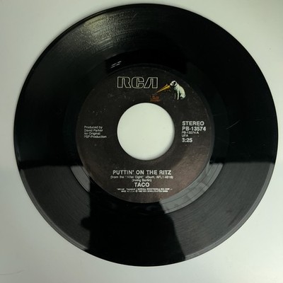 Vinyl 45 RPM Record - Taco Puttin' On The Ritz / Livin' In My Dream World
