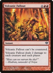 Volcanic Fallout #74 Conflux MTG