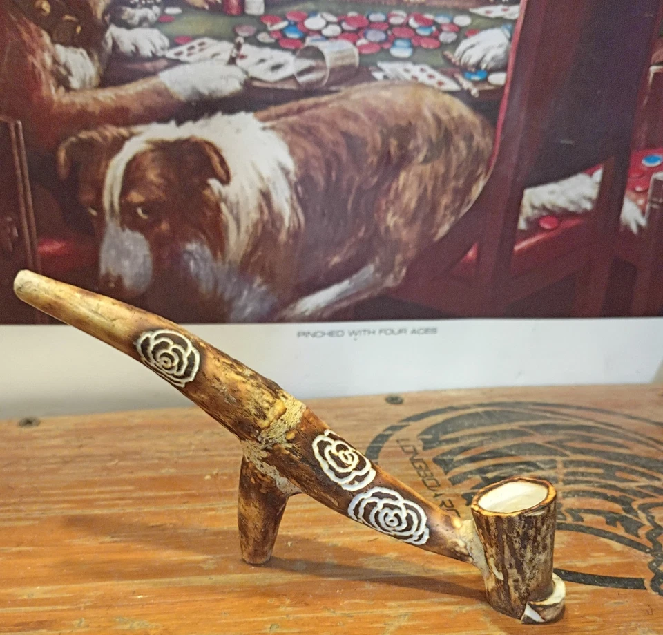 deer antler pipe - Image 2 of 4