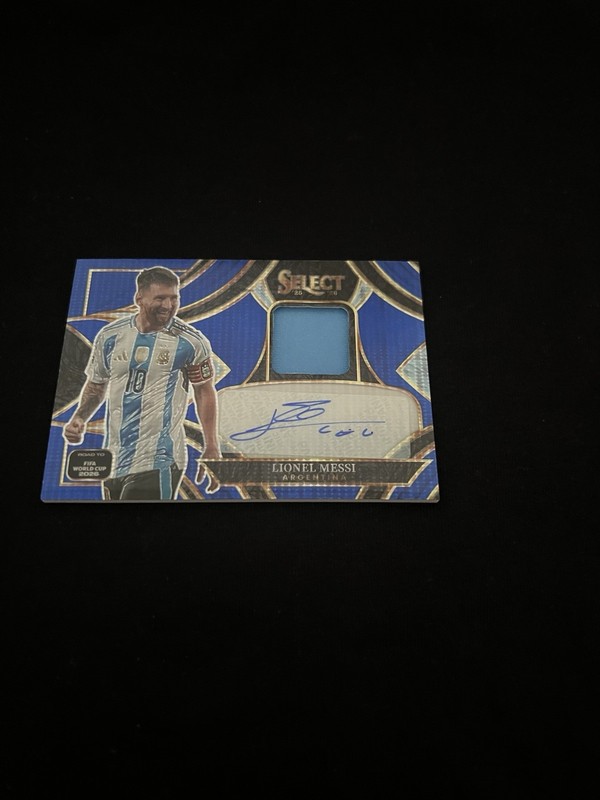 2026 Select Road To World Cup Lionel Messi Patch Auto Blue Pulsar SSP RARE B