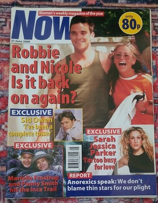 Vintage NOW Magazine June 21 2000 Robbie Sid Owen,SJP, Beckhams, Pamala Anderson
