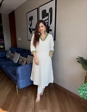 Bollywood Beautiful Cotton Flex Kurta Set Indian Designer Ethnic Kurti Pant Set