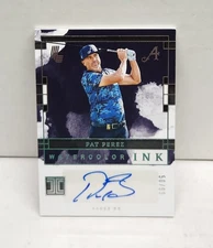 PAT PEREZ 2024 Impeccable LIV Golf Watercolor Ink ~ 4Aces AUTO #'d /99