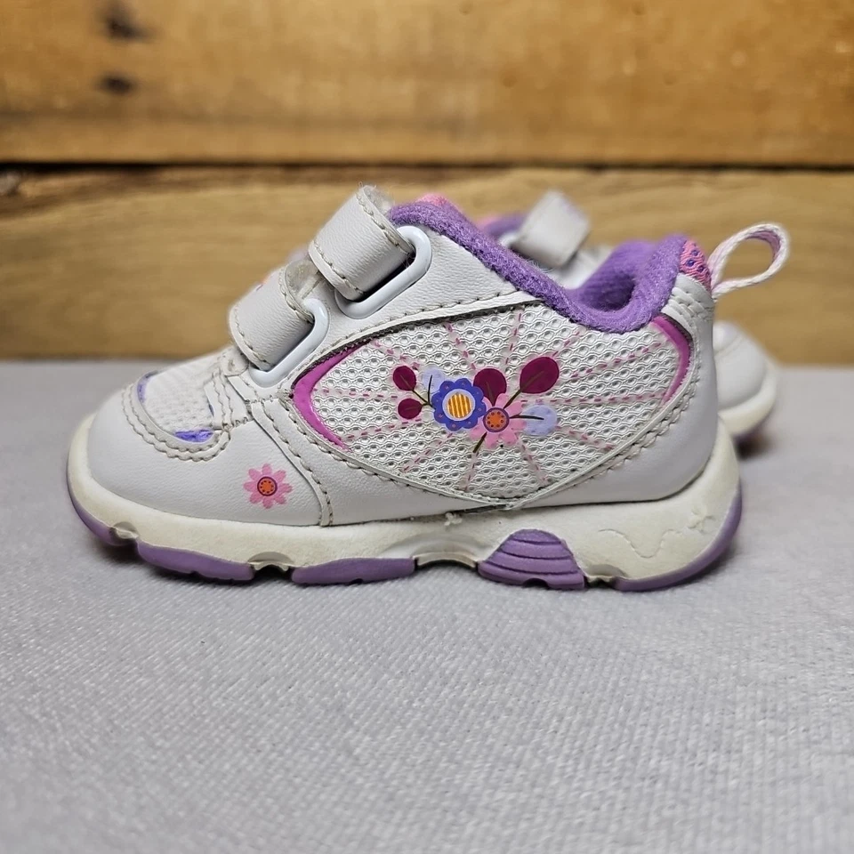 Zapatos Winnie the Pooh Años 90 Vintage Bebé Niño Talla 3 Rosa Púrpura Fácil de Poner Foto 2 de 4