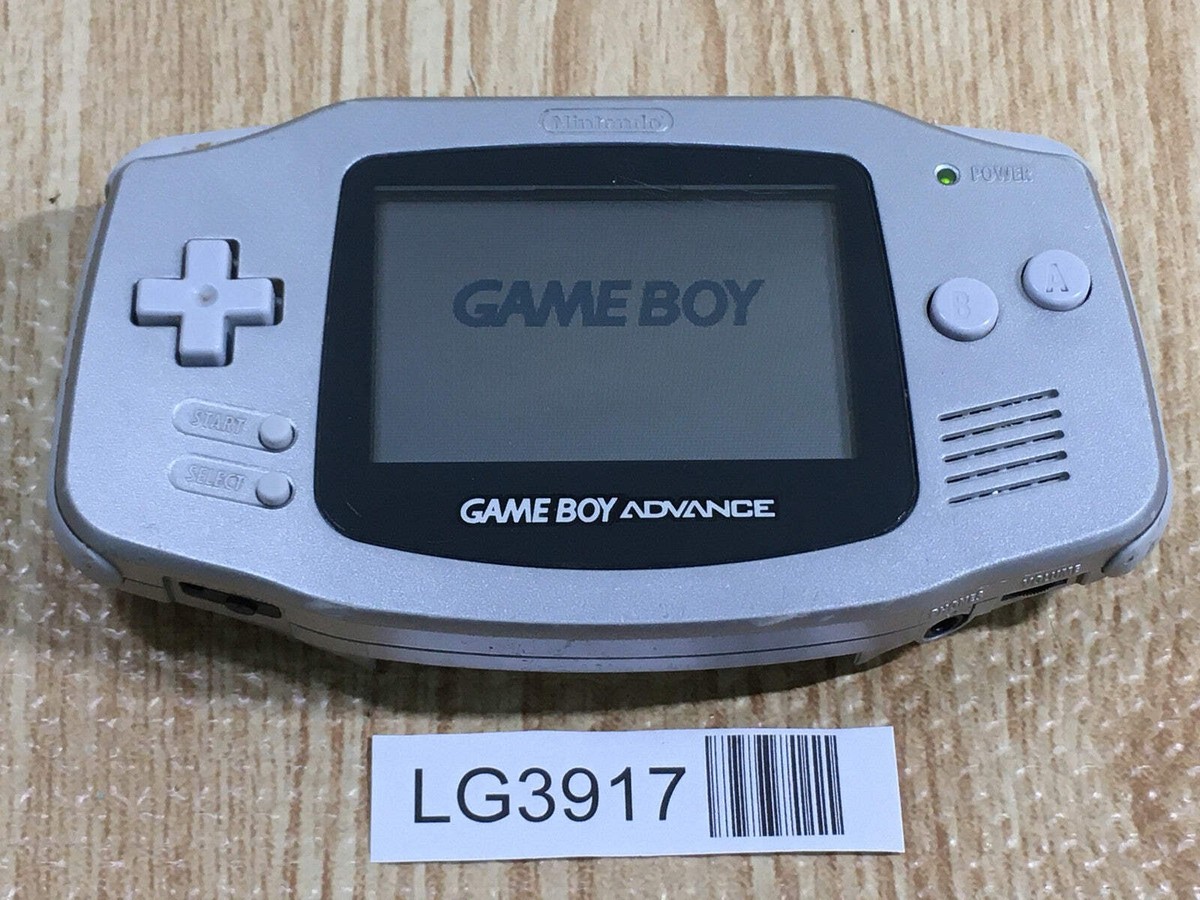 LG3917 With Defects - GameBoy Advance Silver Game Boy Console