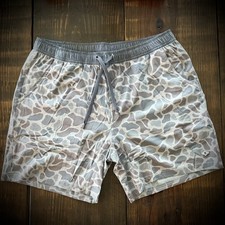 Burlebo Athletic Shorts- XXL Classic Deer Camo Color with Grey Liner 5.5