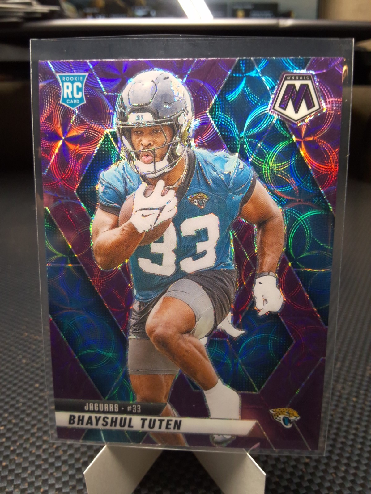 2025 Mosaic Bhayshul Tuten #385 RC PURPLE Scope Prizm Jacksonville Jaguars