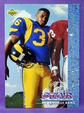 Jerome Bettis L.A. Rams 1993 Upper Deck Football Star Rookie Card RC #20 EX. rookie card picture