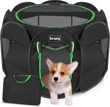 Foldable Pet Playpen Pop Up Dog Kennel Tent Indoor Outdoor Use Portable Crate