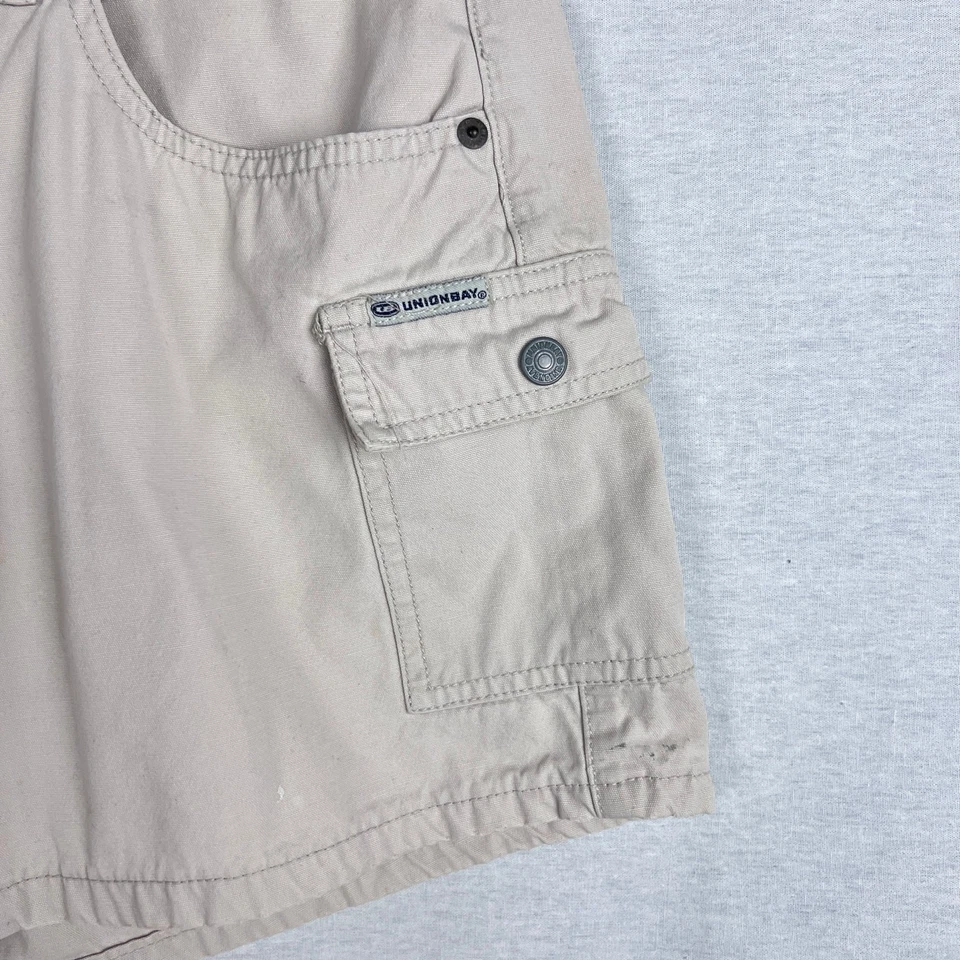Vintage Union Bay Shorts Juniors Y2K Cargo Khaki Skater Grunge Granola Girl Hike - Image 4 of 4