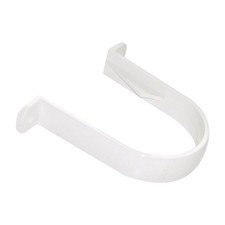 FLOPLAST 68mm Round Gutter Pipe Clip - White - FREE Next-Day Delivery