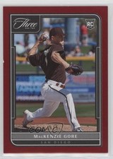 2022 Panini Three and Two Rookies Red 5/6 Mackenzie Gore #115 13t5