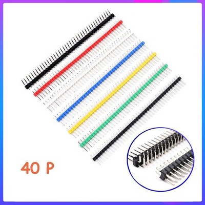 2,54mm Stiftleiste Pin Header Farbig 40 Pin 2.54mm Breadboard für Raspberry PI