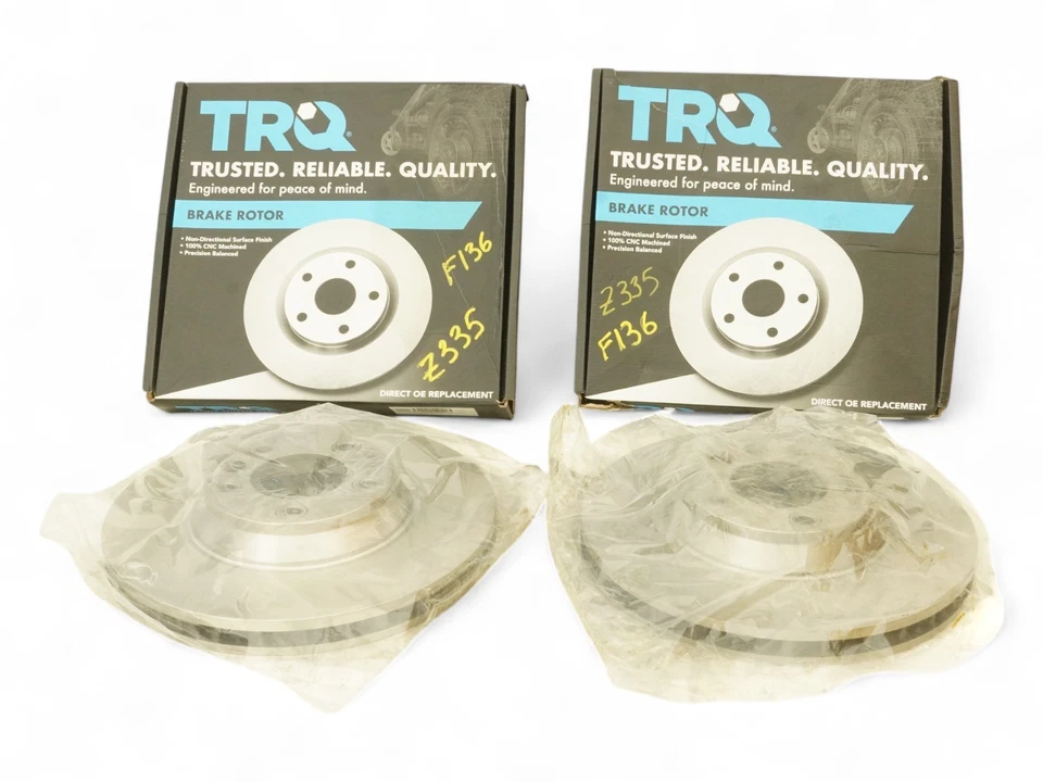 2007 - 2015 Audi Q7 4L Rotor Brake Disc Trusted Reliable Quality Trq Set Of 2 Foto 2 de 4