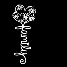 Family Flower Cute Car Window Sticker Vinyl Decal Family Flower Cute Car Window Sticker Vinyl Decal