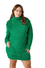 Forever 21 | FAUX FUR MINI SWEATER DRESS